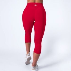 Muscle Nation Red Scrunch Legging